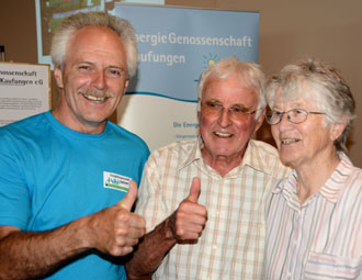 (Paul und Christa Engel mit W. Nitsche; Foto: Peter Veseley)